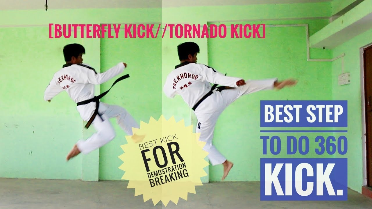 How to do Powerfull 360 kick// Butterfly kick//Sahil Gurung