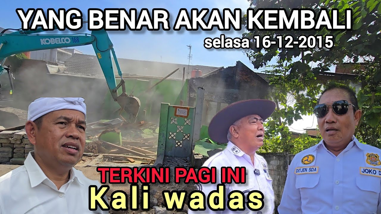 MANTAP KADES JUJUN DIKAWAL KADES DEDE & DITJEN SDA CITARUM BONGKAR BANGLI IRIGASI KALI WADAS 