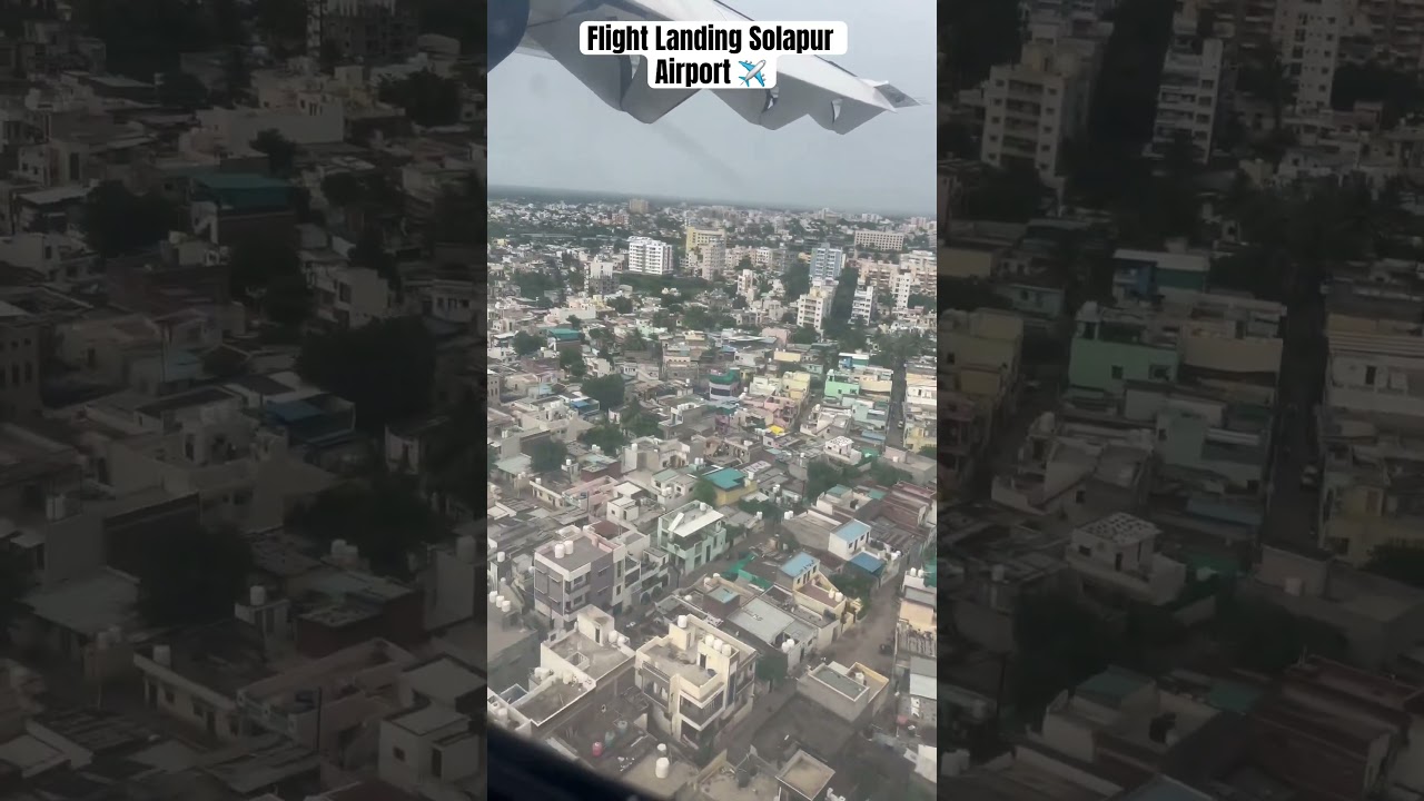 Fly91 Flight Landing in Solapur Airport ✈️#solapur #solapurairport #solapurkar