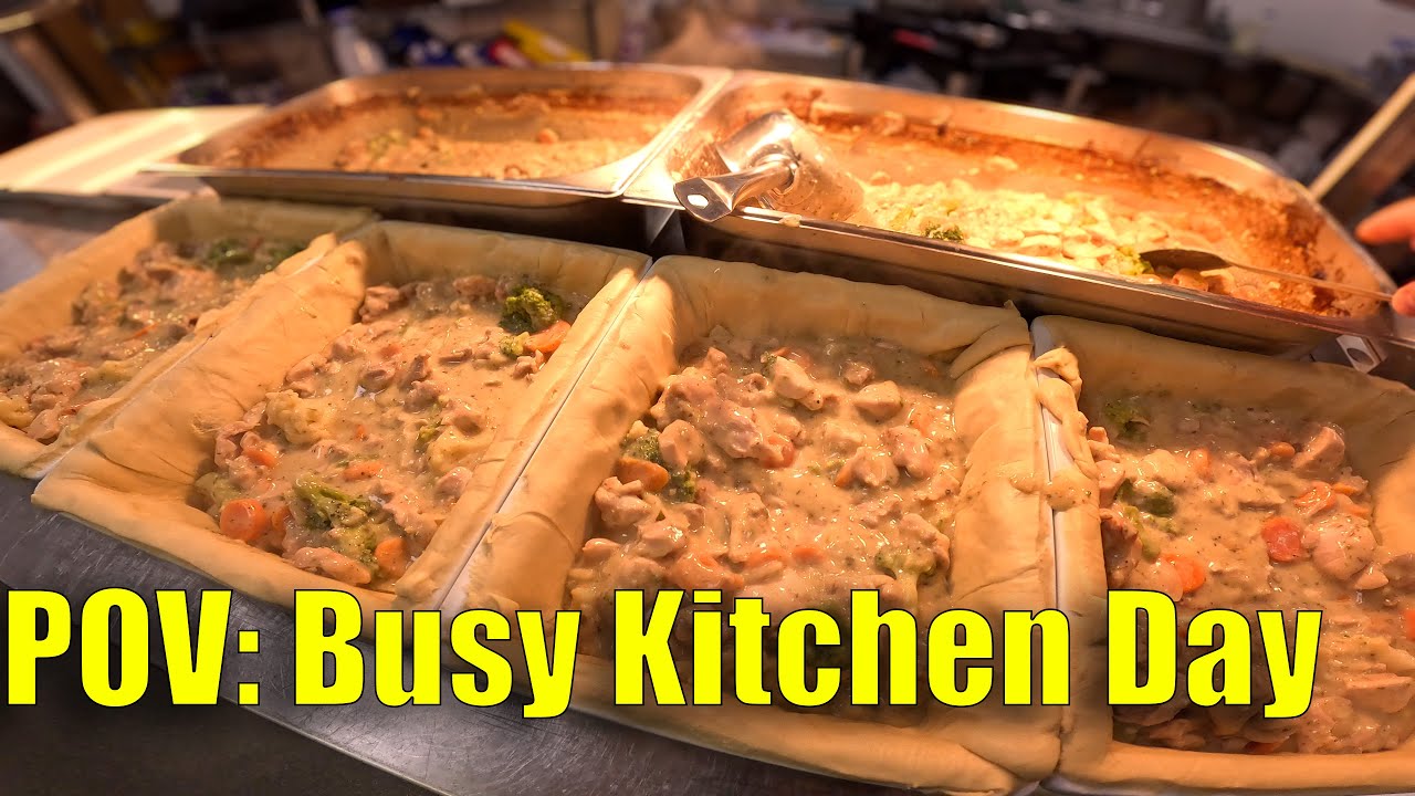 POV Cooking in a Busy Kitchen | Chicken Pie + Hot Counter Prep 👌😊👍