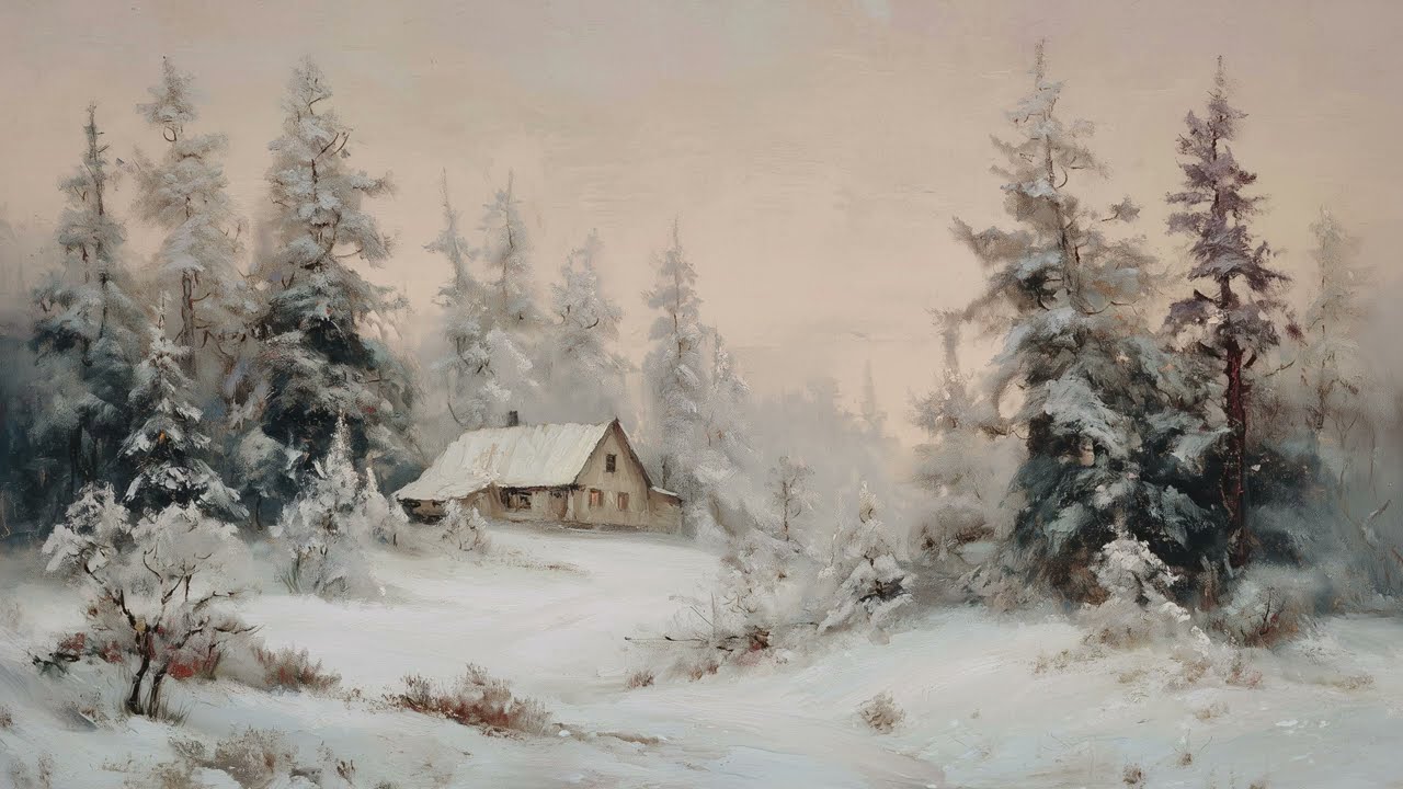 Vintage Winter Frame TV Art ❄️ Cozy & Timeless Winter Decor (4K Ambient Art) | Art For Your TV