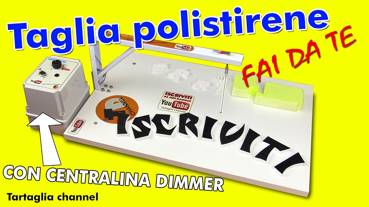 SPETTACOLO!! Costruiamo la macchina taglia polistirene con filo a caldo e centralina controllo