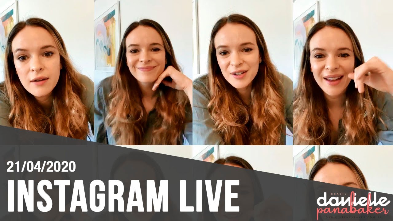 Danielle Panabaker Instagram live 21/04 - Legendado