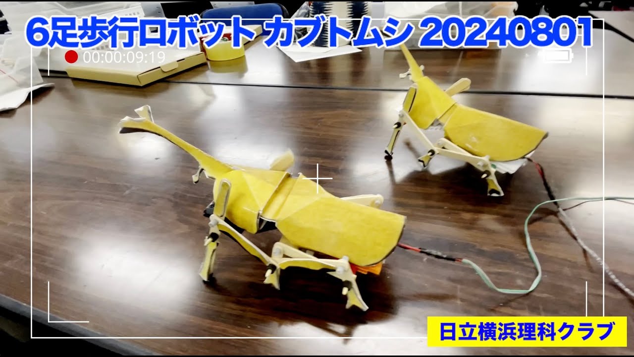 6足歩行リモコンロボット カブトムシ （理科工作教材）日立横浜理科クラブ