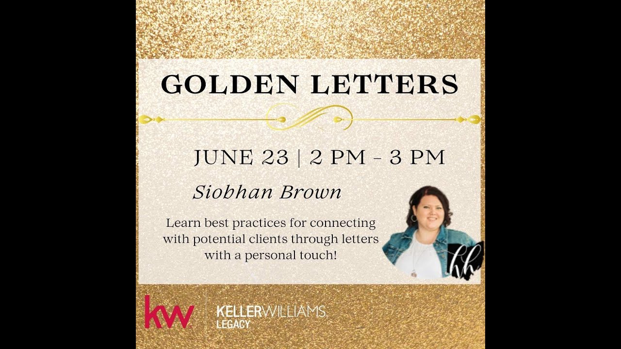 Golden Letters with Siobhan Brown