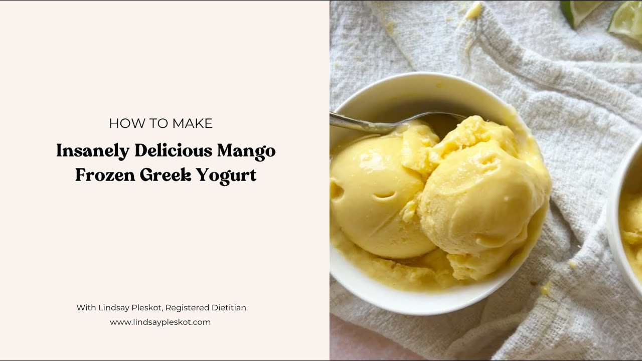 How to Make Insanely Delicious Mango Frozen Greek Yogurt