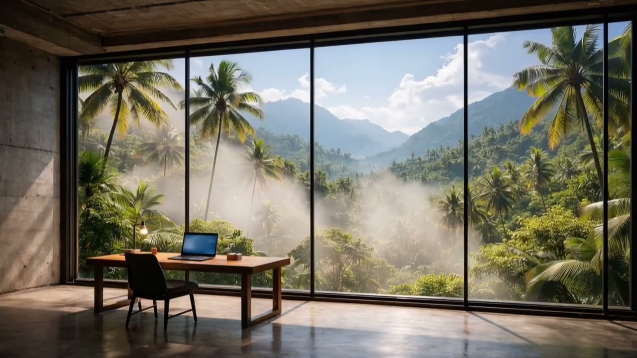 Alpha Waves Focus Music 🌿 Tropical Jungle Deep Focus | Binaural Beats for Studying & Calm Mind