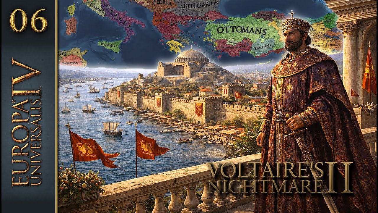 EU4 - Voltaire’s Nightmare | Empire Byzantin - Le premier conflit face au péril Ottoman ! Ep6