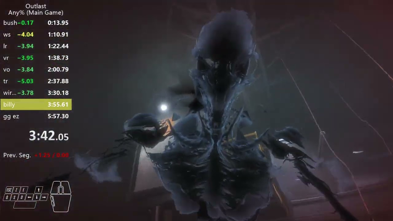 Outlast speedrun any% - 5m54s490ms