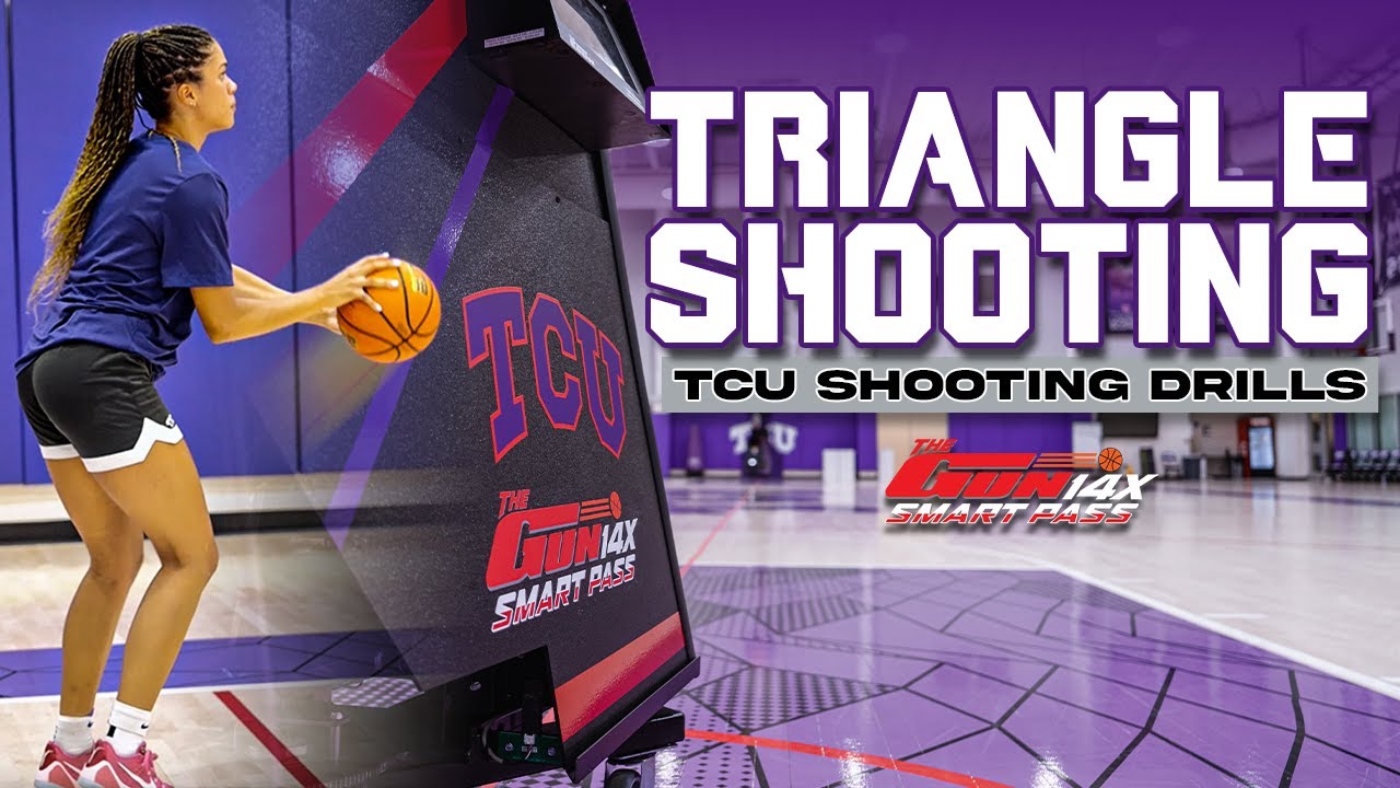 TCU Basketball Triangle Shooting Drill | The Gun 14X SmartPass