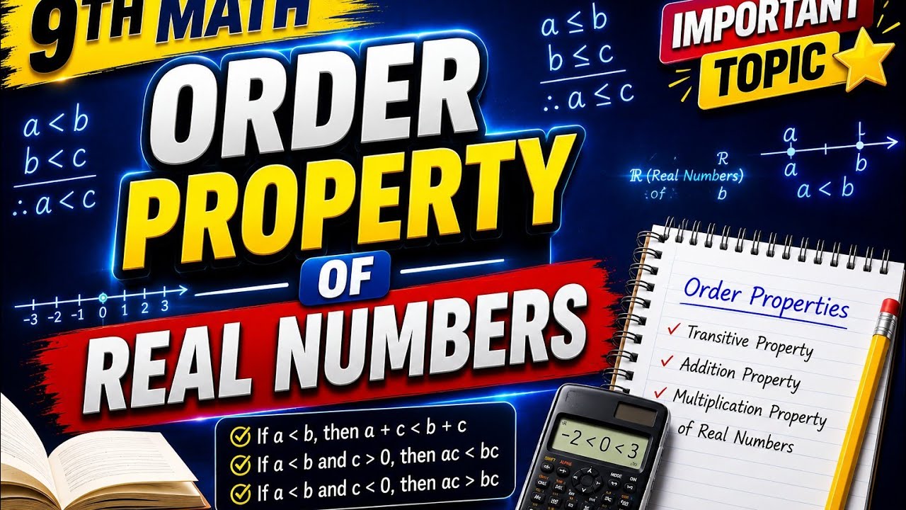 #Class9Math #RealNumbers | Order Property of Real Numbers | Easy Explanation