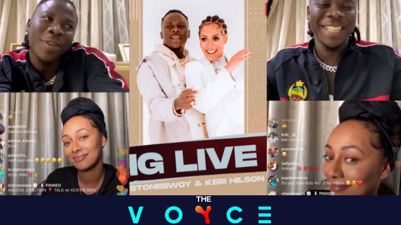 Full video of Keri Hilson & Stonebwoy on IG Live