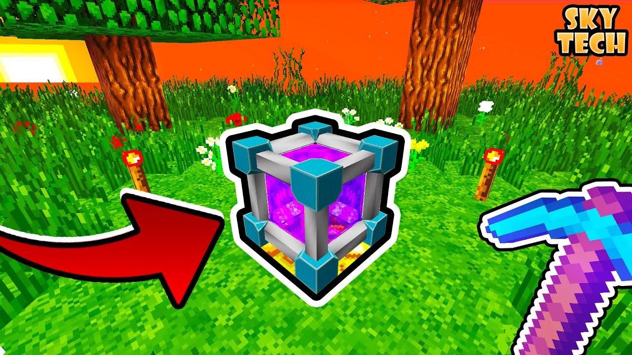 СкайТеч #24 - ГРИФАНУЛ ИГРОКА ОДНИМ БЛОКОМ - Ender IO