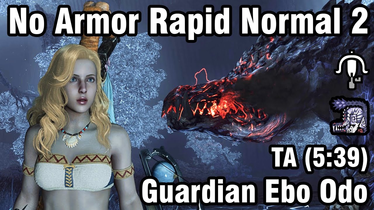 [MH Wilds] Rapidfire Normal 2 No Armor (HR8) vs Guardian Ebony Odogaron. TA? ( 