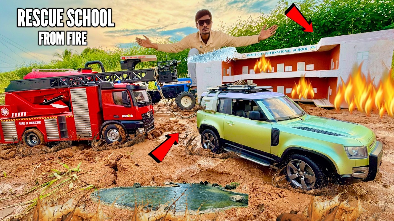 RC Land Rover Defender 90 Rescue Truck From Impossible Mud Pit – Chatpat toy tv