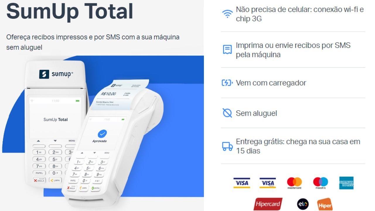 Não precisa de celular! Sumup top onde comprar como funciona?