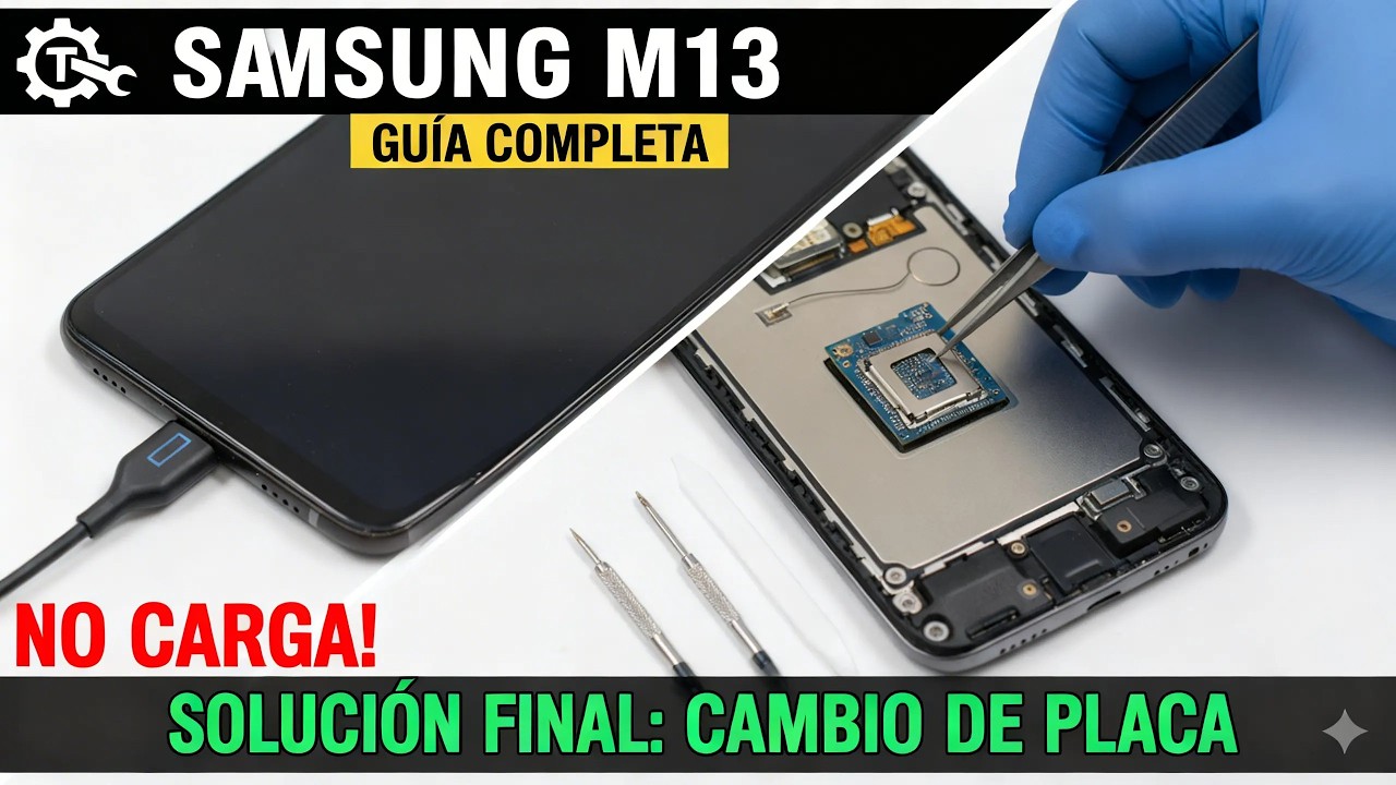Samsung Galaxy M13 no carga? SOLUCIÓN definitiva (Cambio de pin de carga)