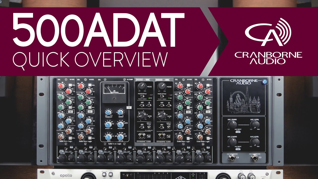 Cranborne Audio 500ADAT | Стойка/ланчбокс серии 500 и расширитель ADAT | Краткий обзор