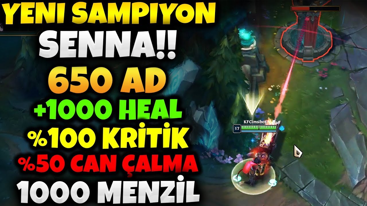 SENNA!! CAN ÇALMA + CAN BASMA + KALKAN + HASAR + GÖRÜNMEZLİK + MENZİL!! RİTO KARIŞIK YÜKLEMİŞ!