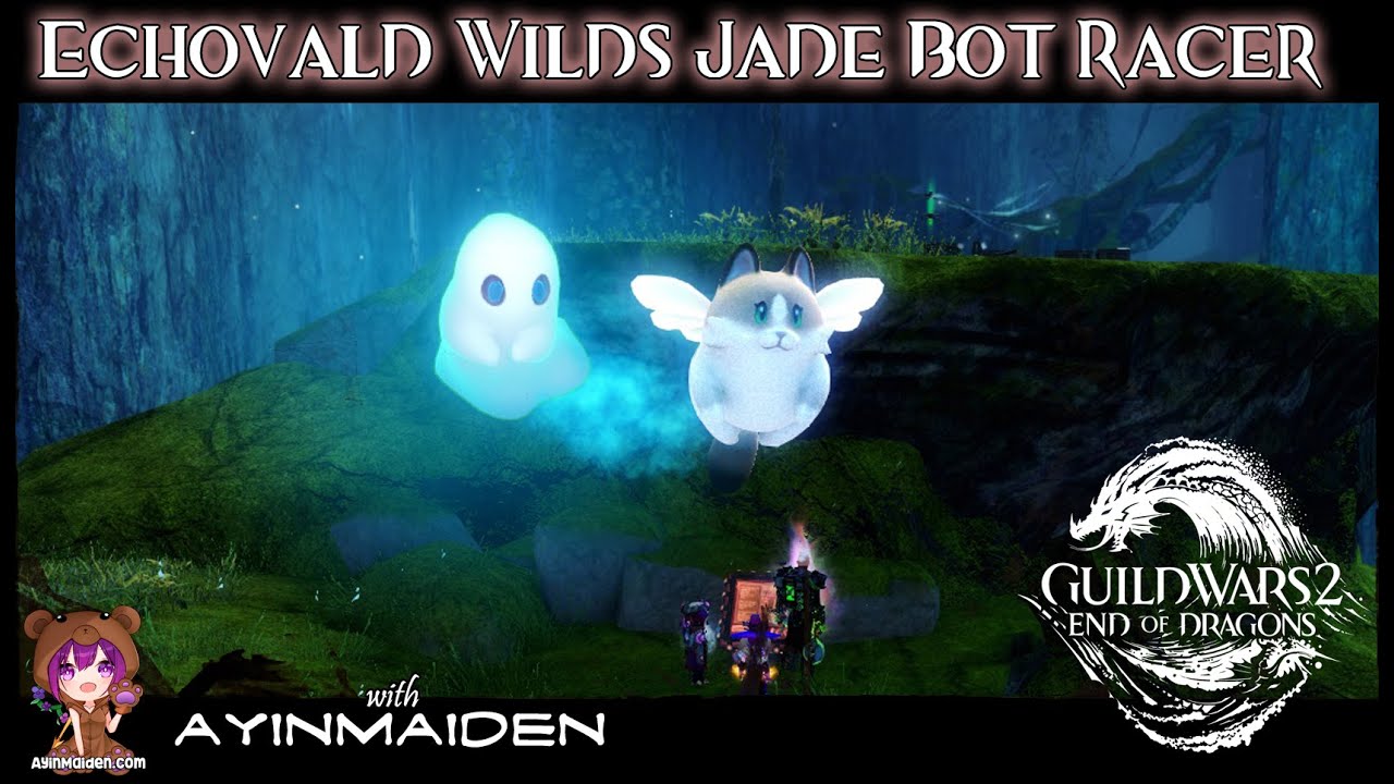 GW2 Echovald Wilds Jade Bot Racer | Gold Adventure achievement