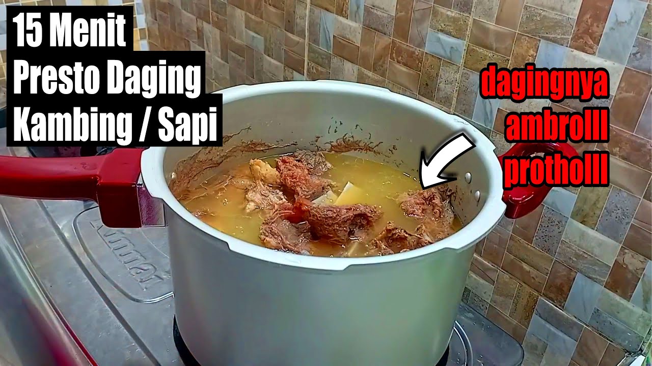 Cuma 15 Menit! Presto Daging Kambing/Sapi