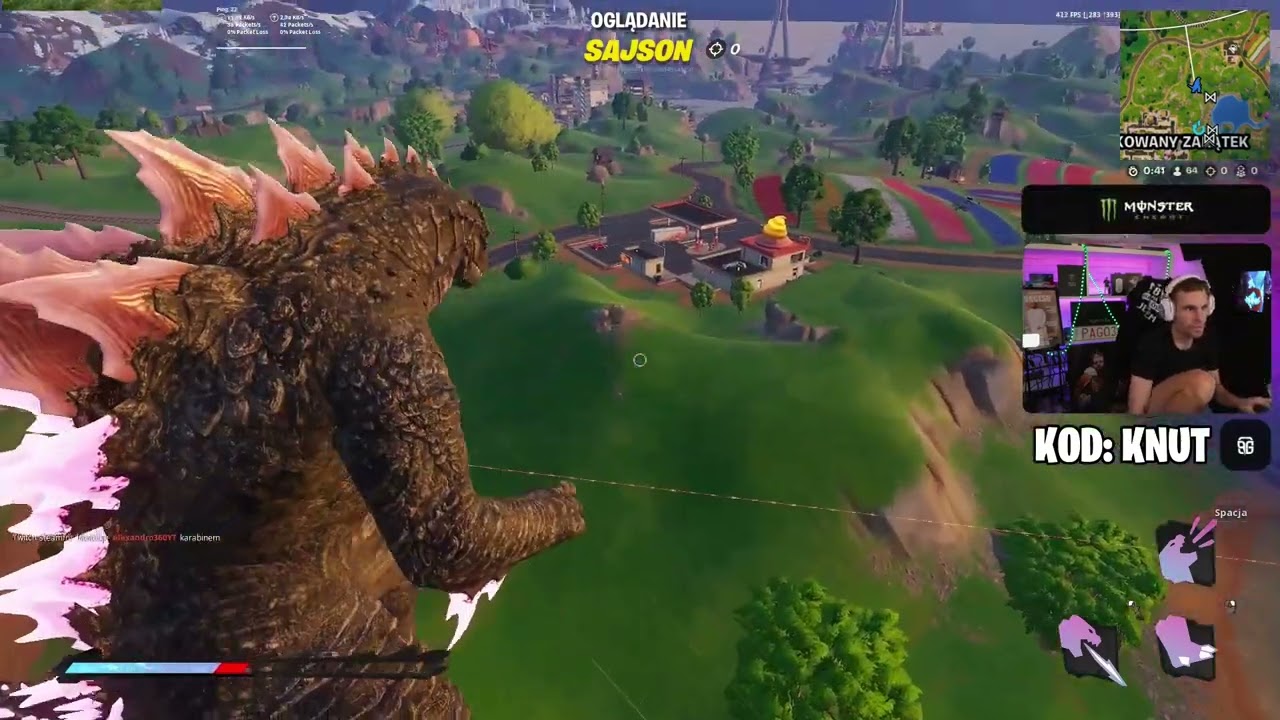 ŚLEPY SAJSON GODZILLA