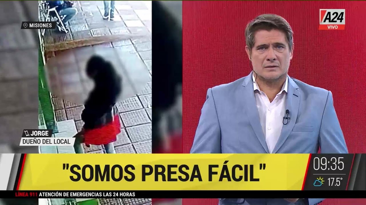 🚨Misiones: así roban las mecheras en un negocio