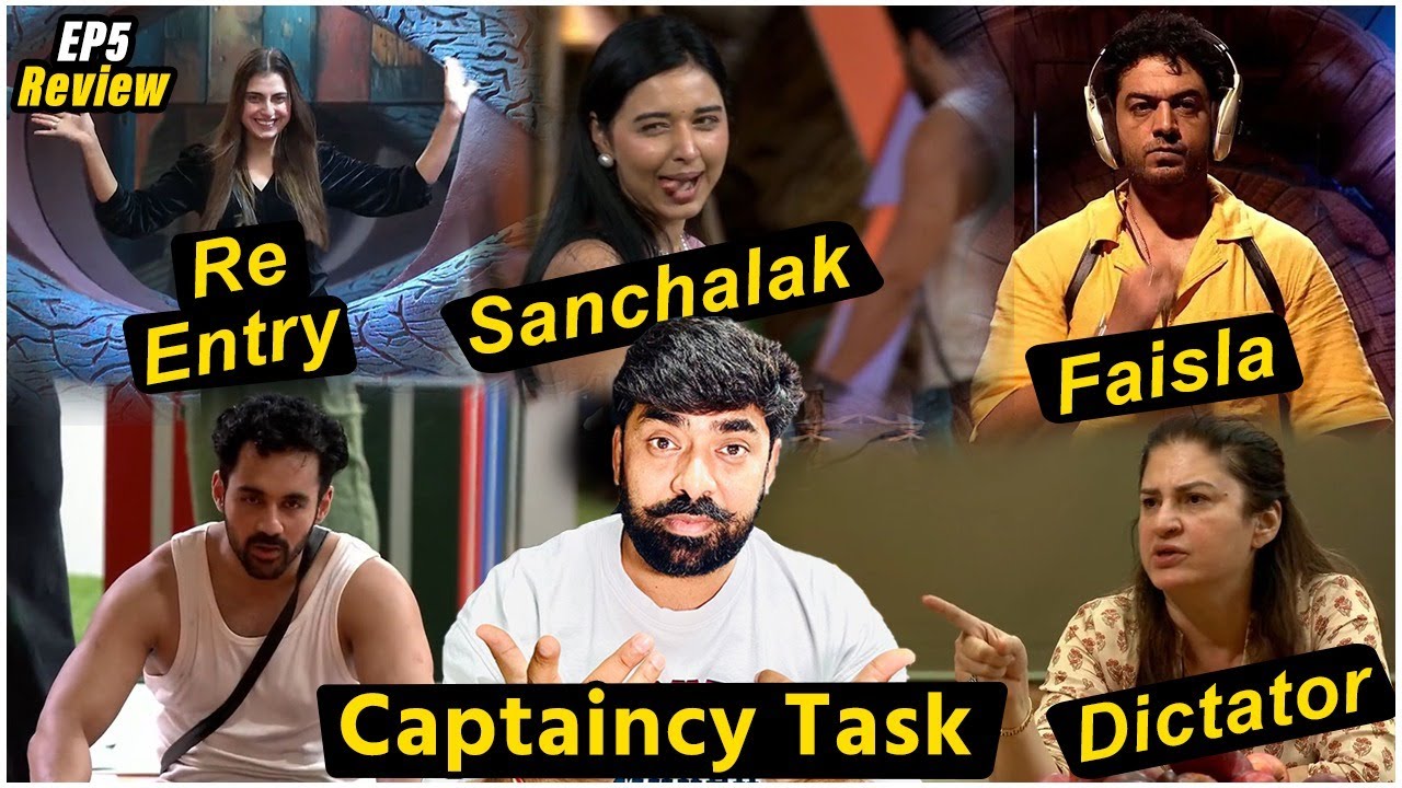 Bigg Boss 19 EP5 Review: Tanya Sanchalak, Farhanaa vs Basheer, Gaurav vs Kunika , Abhishek-Amaal