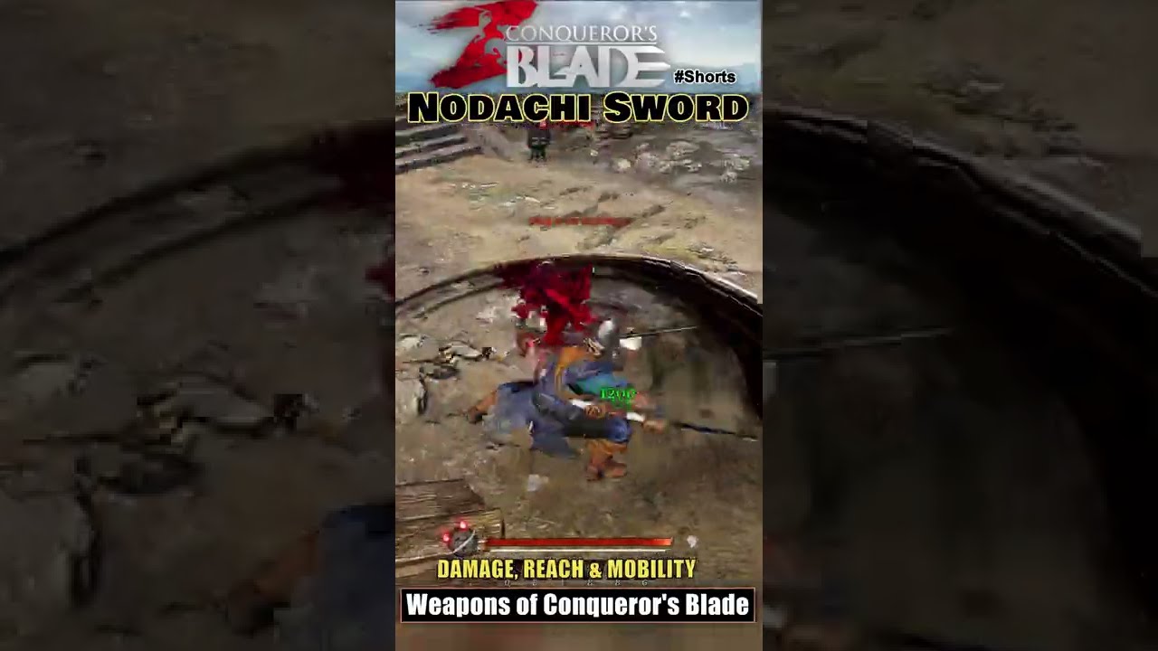 Conqueror's Blade #Shorts - Nodachi (Sword)- Early Tier Weapons & Ability Training.