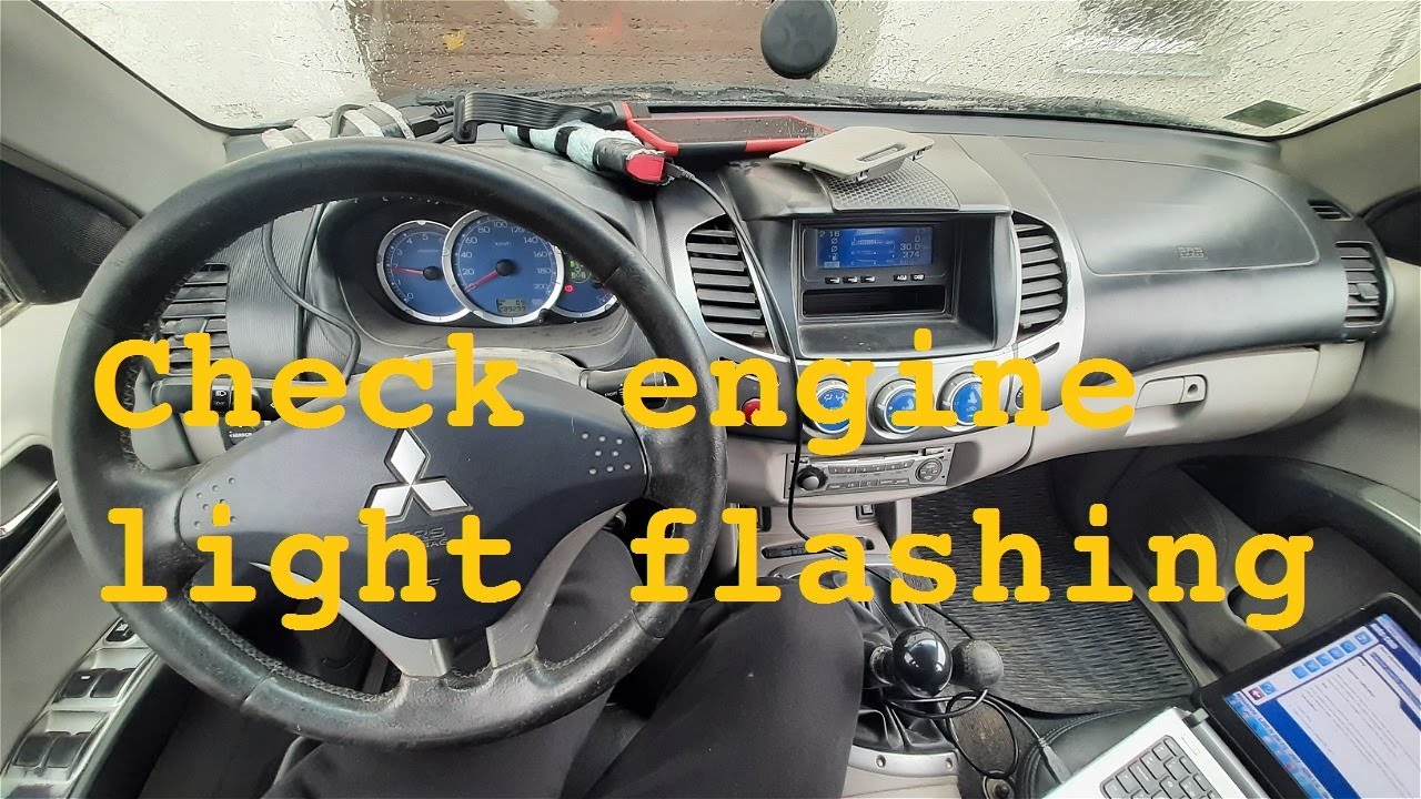 Mitsubishi L200 Check engine light flashing u1101