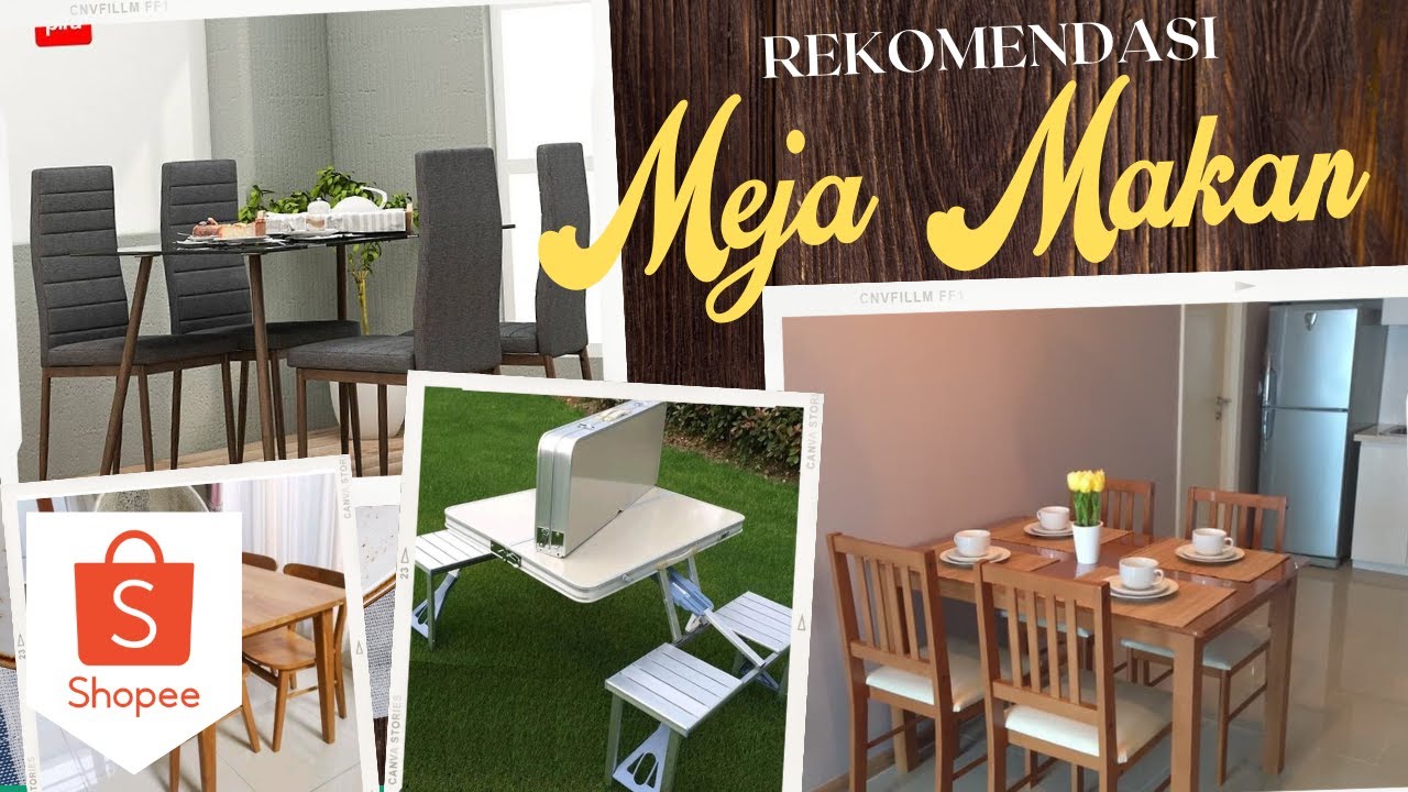 5 Rekomendasi meja makan shopee untuk RUMAH TANGGA ataupun KOS