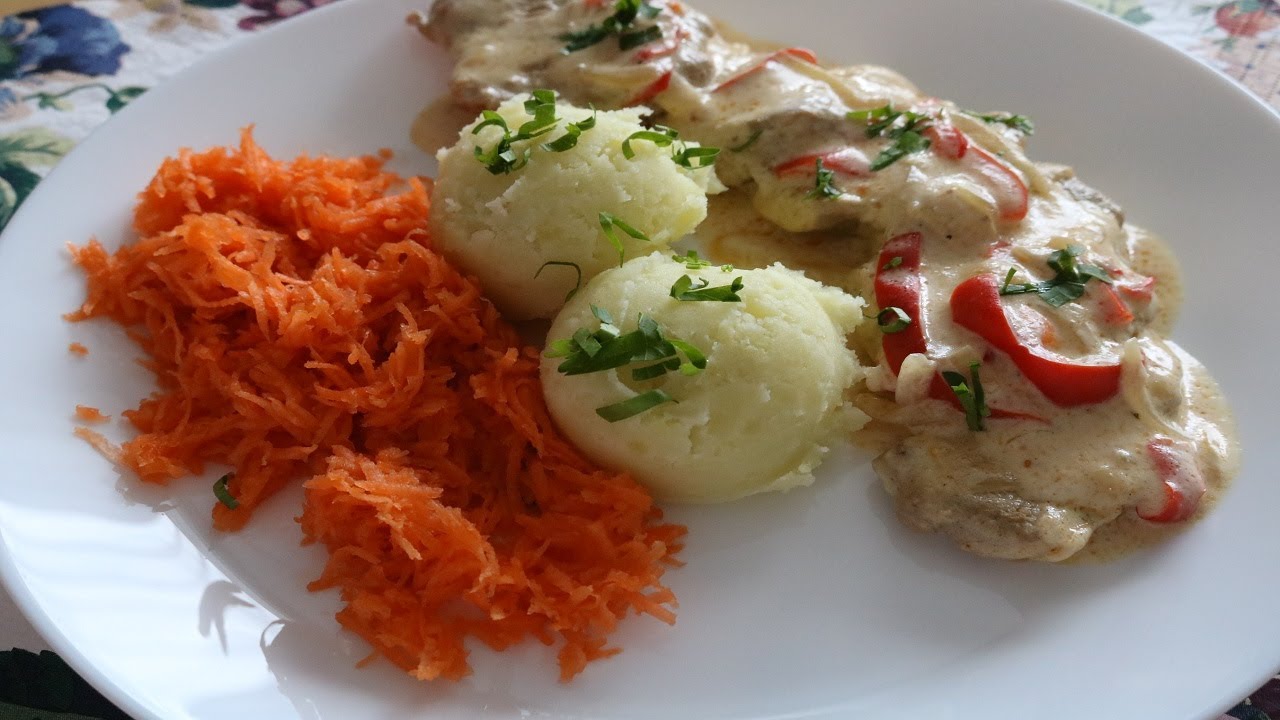 POLĘDWICZKI WIEPRZOWE W SOSIE ŚMIETANOWYM | Kuchnia Marzenki