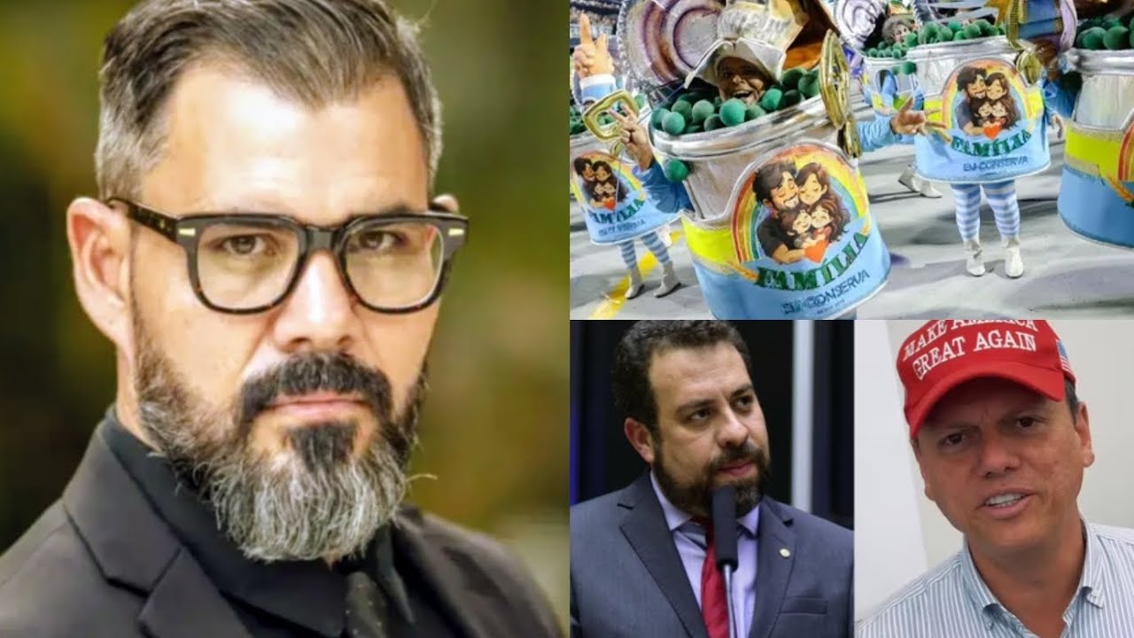 Ator bolsonarista da Globo, Juliano Cazarr&eacute;, se revolta com ironia em desfile; Boulos desafia Fla...