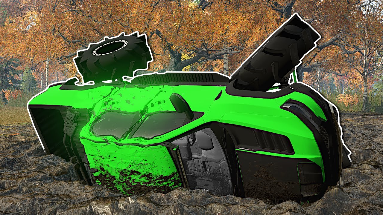 My MONSTER TRUCK Got Stuck in Mud! - SnowRunner Multiplayer Mods