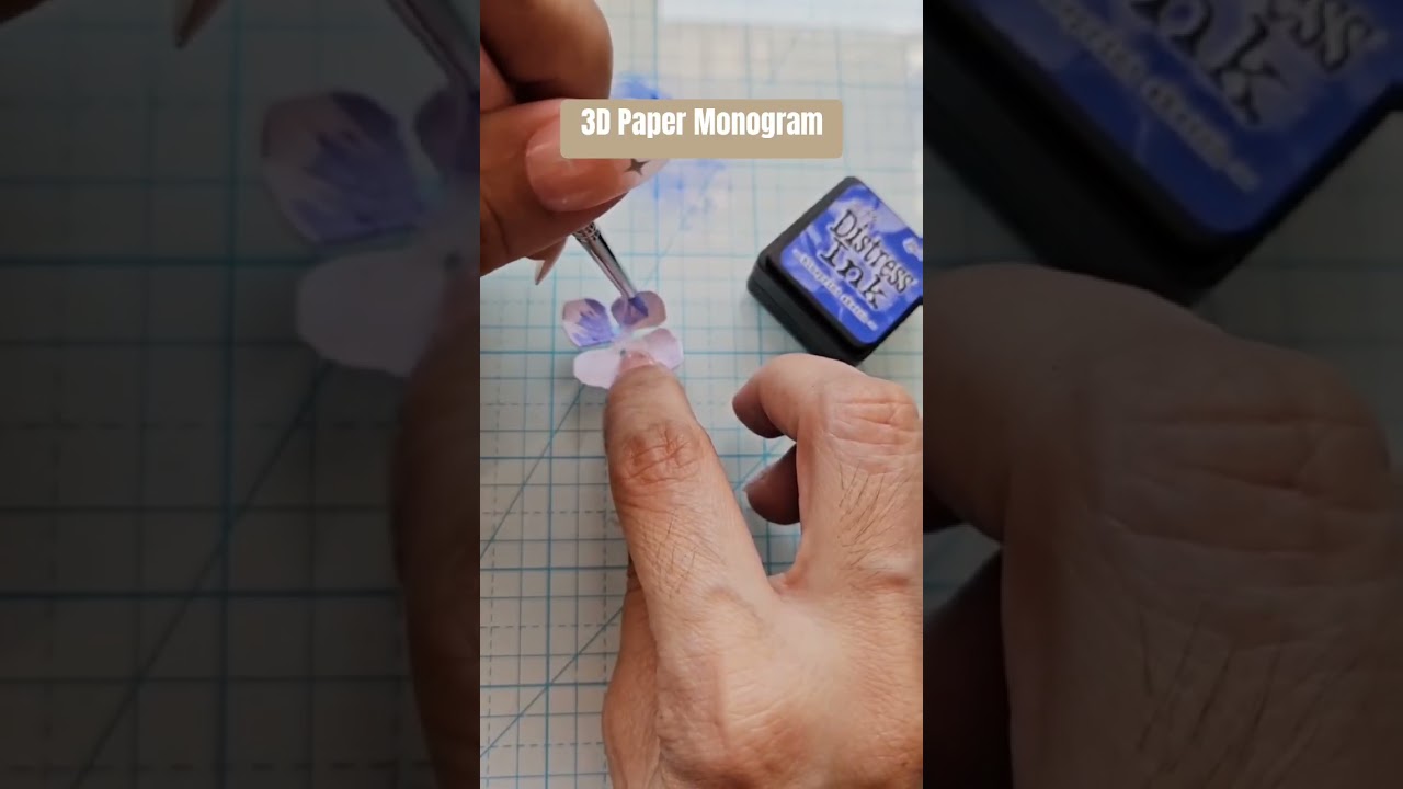 How to make a 3D Paper Monogram using Cricit Joy #handmade #diy #cute