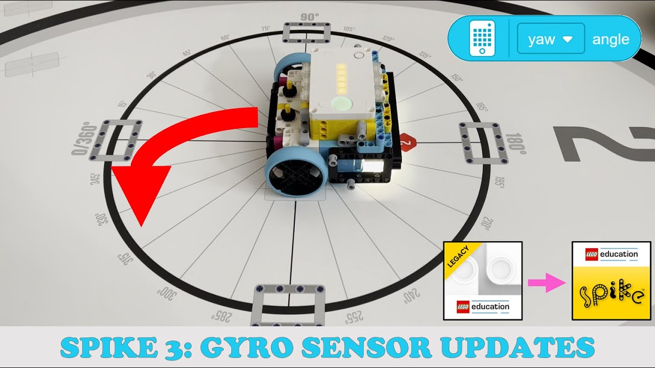 Major Changes in SPIKE 3: Gyro Sensor Updates (Drift and Inaccuracy)