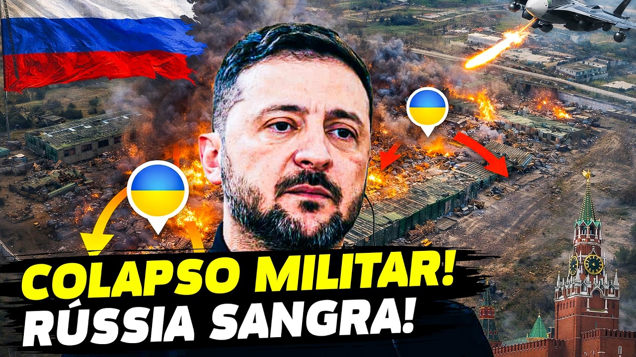 A máquina de guerra da Rússia desmorona… Ucrânia destrói bases e Moscou não reage