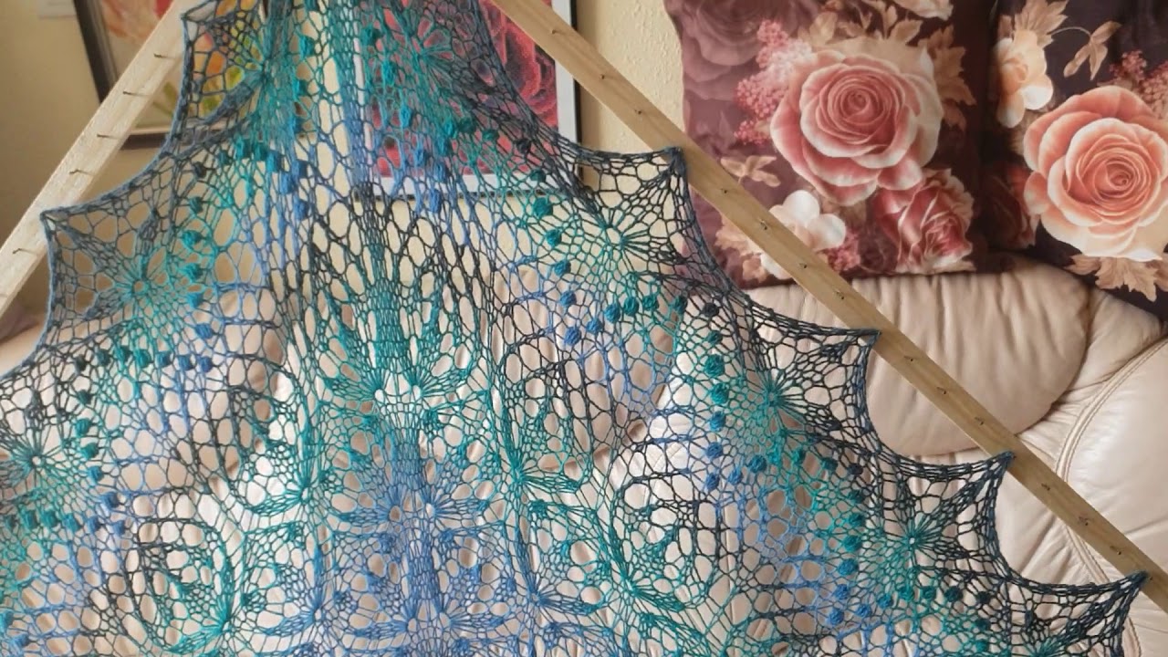 Echo Flower Shawl. Шаль 