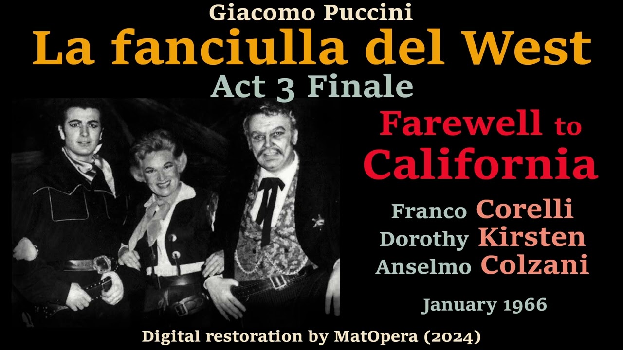 [RESTORED] Farewell to California! — Franco Corelli & Dorothy Kirsten (1966 live)