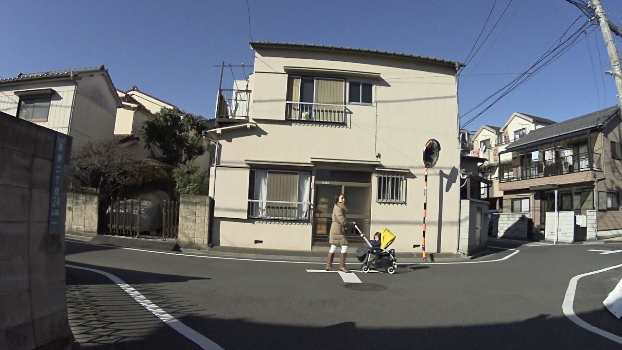 【自転車車載】石塚公園北〜竹の塚・開かずの踏切〜伊興町前沼(2017/01/12)