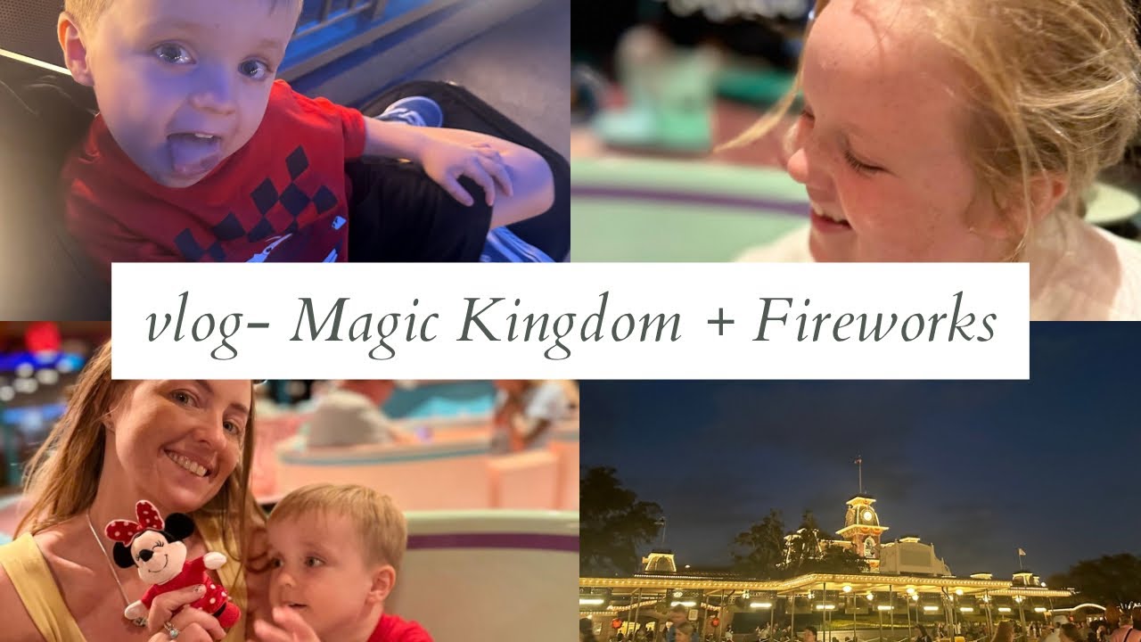 Evening at The Magic Kingdom 🏰 | It’s a Small World, Fireworks & Main Street | Family Vlog