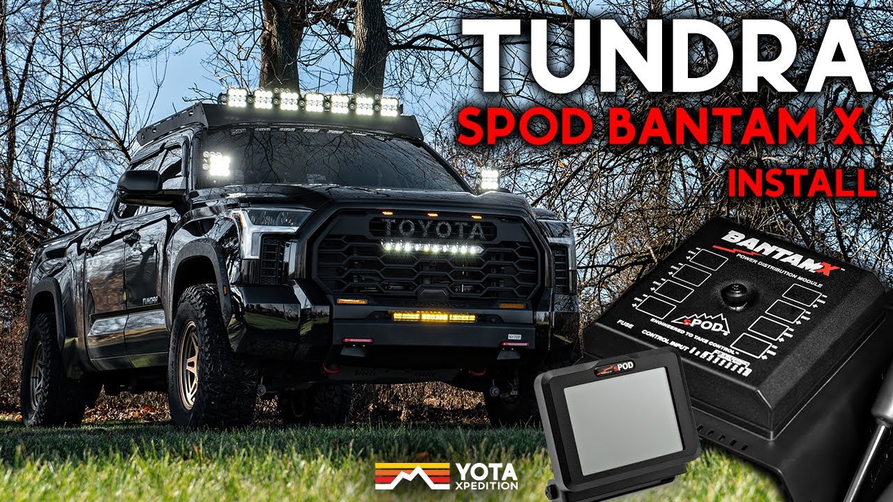 It's Never Been Easier To Add Lights To Your Tundra! sPod BantamX Install