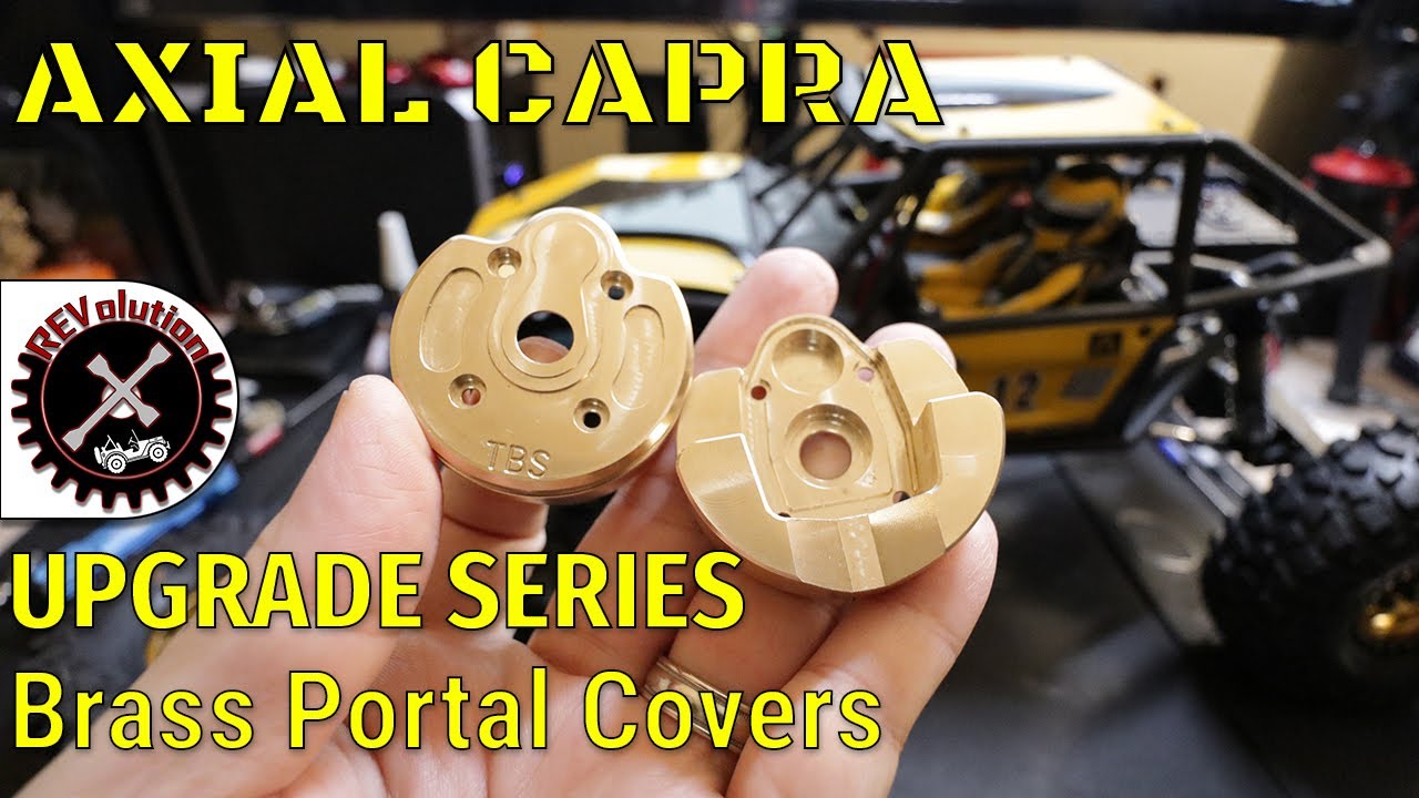 Axial Capra Upgrade Series - Brass Portal Covers