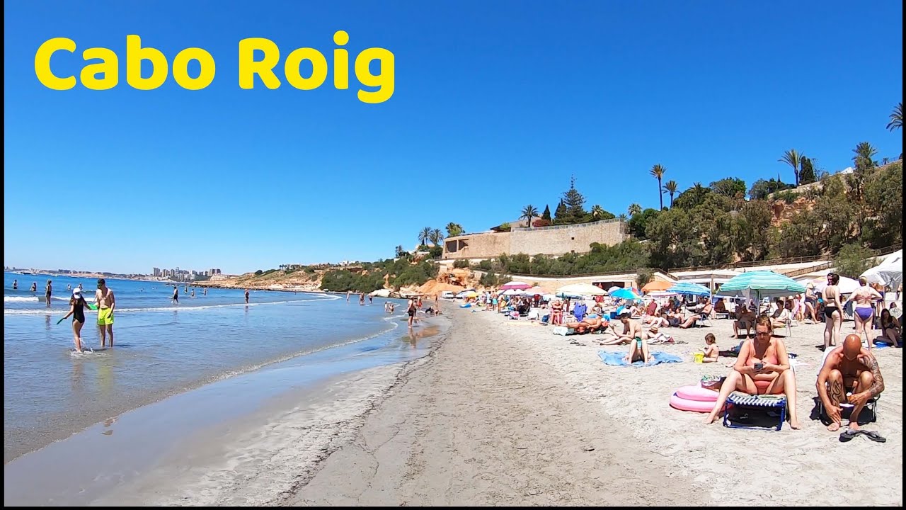 Cabo Roig, Orihuela Costa, Spain. Midday Walking Tour Featuring The Marina and Playa La Caleta 🇪🇸