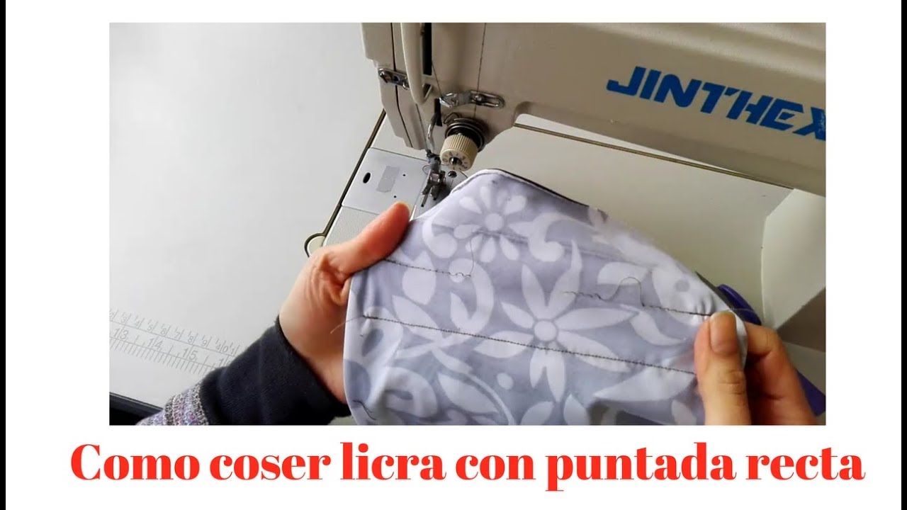 DIY C&oacute;mo coser tela el&aacute;stica con puntada recta