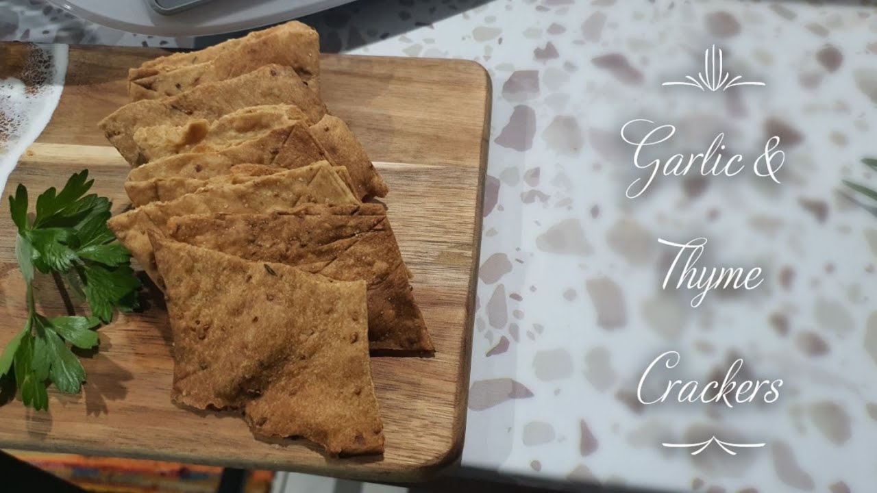 Thermomix® Garlic & Thyme Crackers