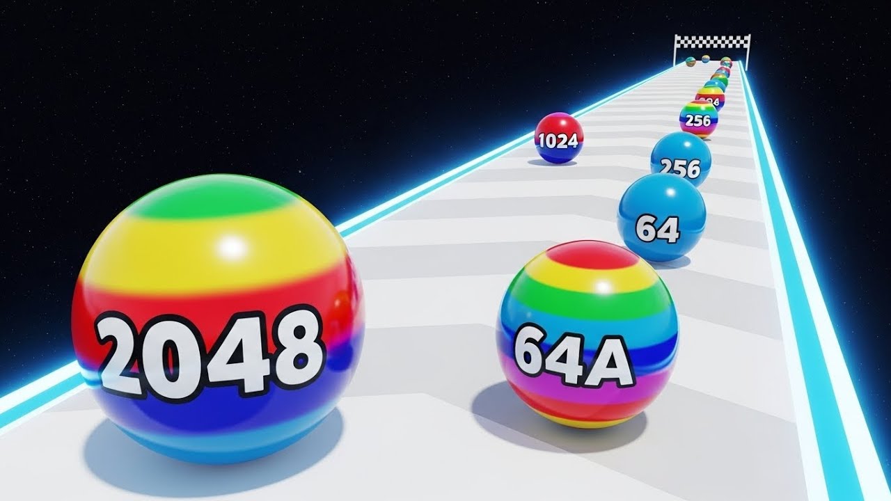 🔴(24.3) Ball Run 2048 Run Test Challenge | Multi Games