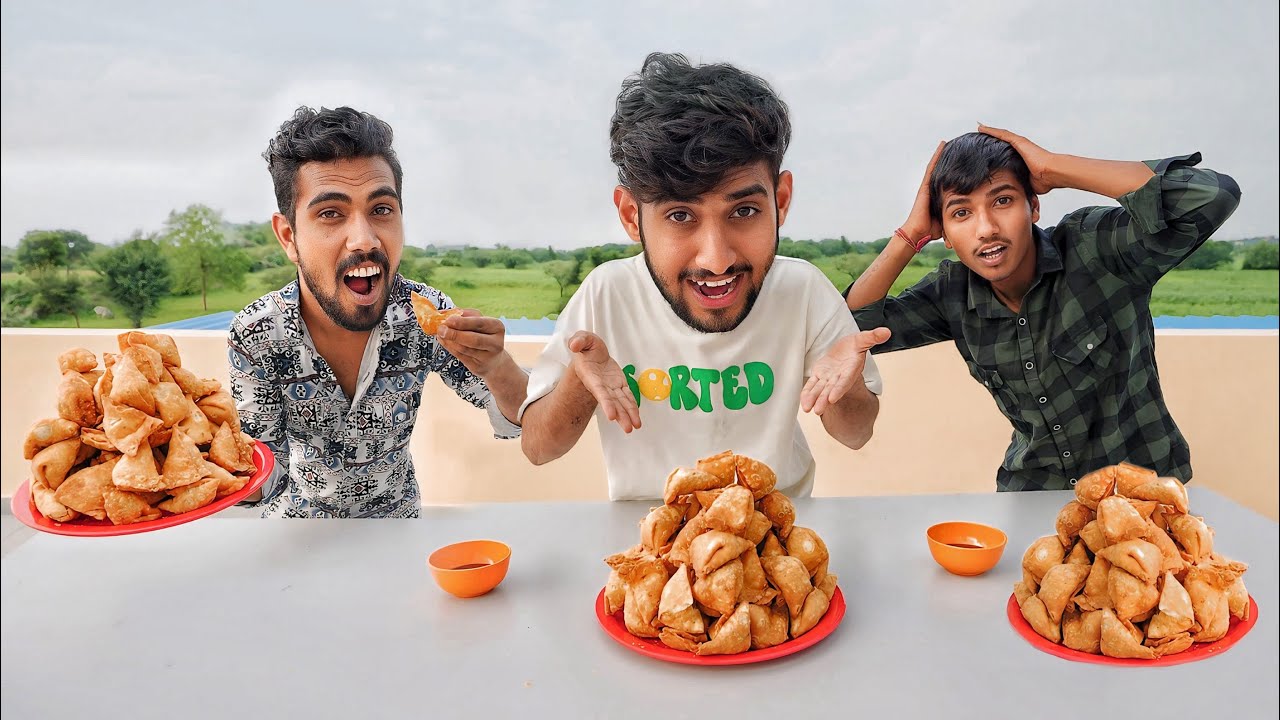 Samosa eating challenge with my friends looser will get punishment