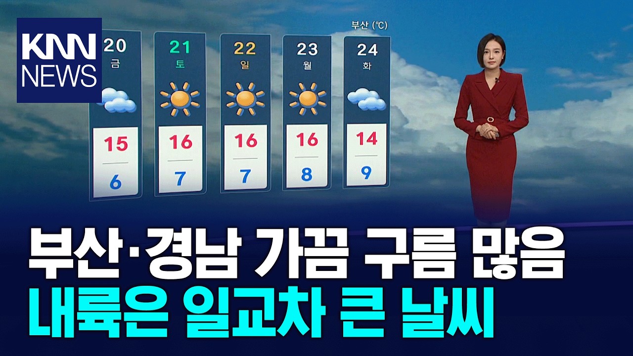 [아이 날씨] 가끔 구름 많은 날씨 이어져 / KNN