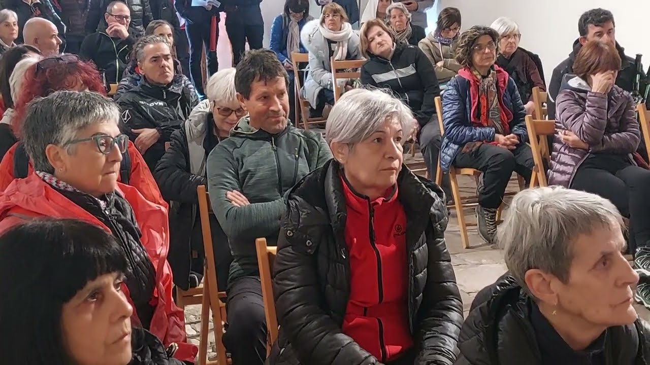 ULA TIRSO. Il saluto del sindaco Danilo Cossu ai pellegrini dei cammini del lago Omodeo